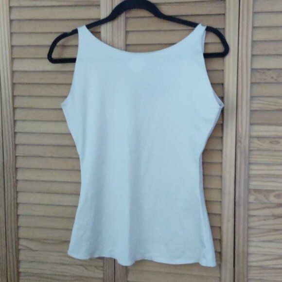 Spanx Nude Beige U Neckline Slimming Shape Wear Tummy Control Tank Top Size L - Picture 3 of 8
